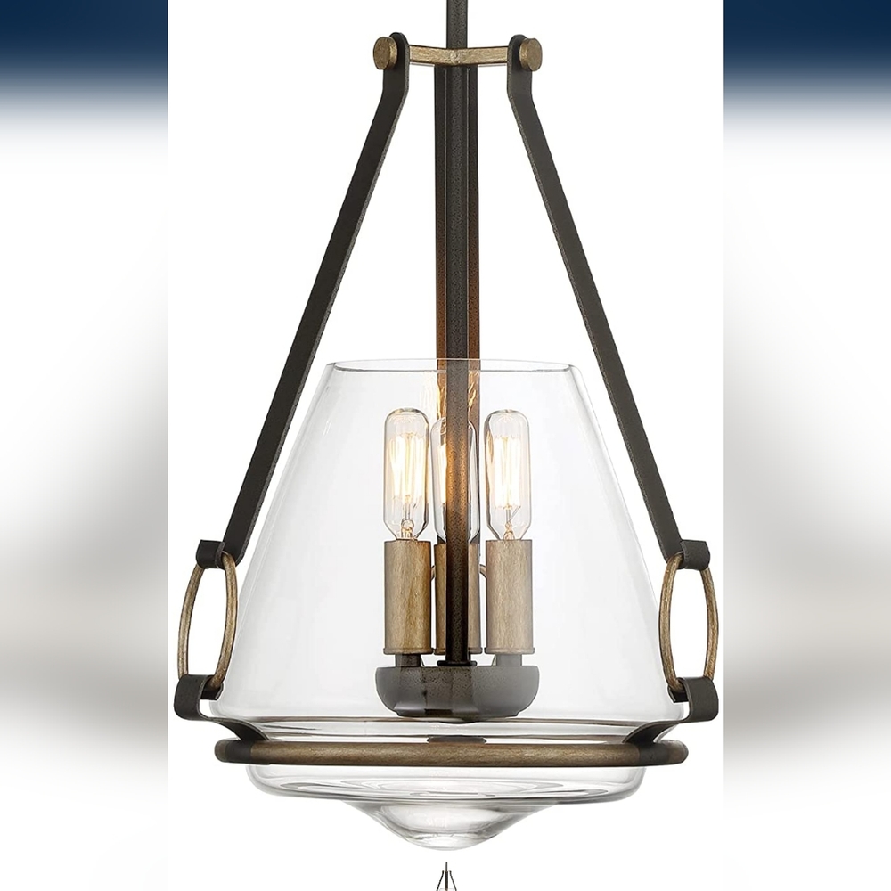 Minka Lavery 3903-107 Eden Valley Convertible Semi Flush to Pendant, 3-Light 180